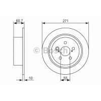 Гальмівний диск BOSCH 0 986 479 613