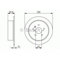 Гальмівний диск BOSCH 0 986 479 614
