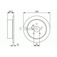 Гальмівний диск BOSCH 0 986 479 614