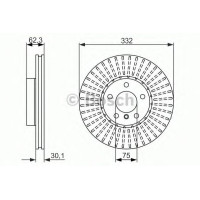 Гальмівний диск BOSCH 0 986 479 624