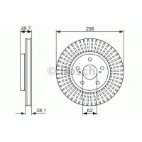 Гальмівний диск BOSCH 0 986 479 633
