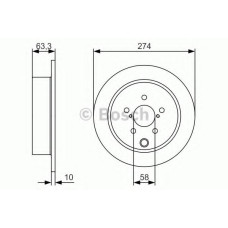 Гальмівний диск BOSCH 0 986 479 634