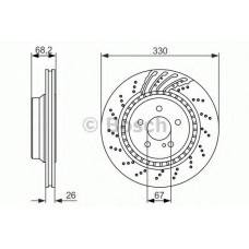 Гальмівний диск BOSCH 0 986 479 654