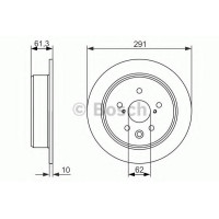 Гальмівний диск BOSCH 0 986 479 657