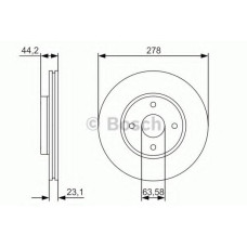 Гальмівний диск BOSCH 0 986 479 659