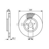 Гальмівний диск BOSCH 0 986 479 660