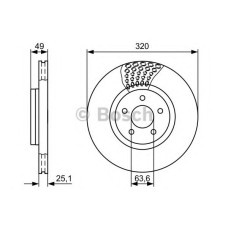 Гальмівний диск BOSCH 0 986 479 660