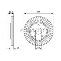 Гальмівний диск BOSCH 0 986 479 663
