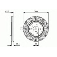 Гальмівний диск BOSCH 0 986 479 666