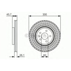 Гальмівний диск BOSCH 0 986 479 666
