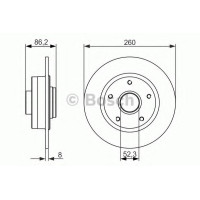 Гальмівний диск BOSCH 0 986 479 684
