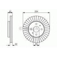 Гальмівний диск BOSCH 0 986 479 685