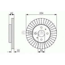 Гальмівний диск BOSCH 0 986 479 685