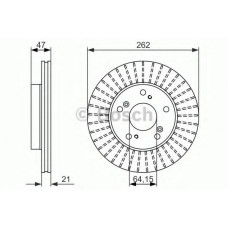 Гальмівний диск BOSCH 0 986 479 687
