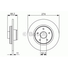 Гальмівний диск BOSCH 0 986 479 695