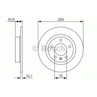 Гальмівний диск BOSCH 0 986 479 715