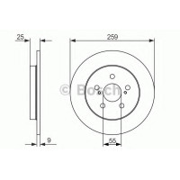Гальмівний диск BOSCH 0 986 479 721