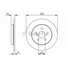 Гальмівний диск BOSCH 0 986 479 721