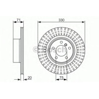 Гальмівний диск BOSCH 0 986 479 727