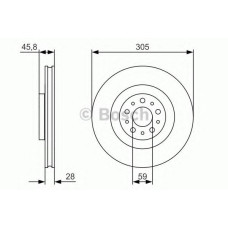Гальмівний диск BOSCH 0 986 479 736
