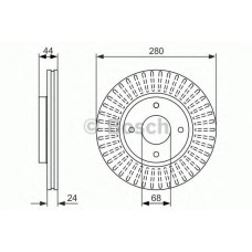 Гальмівний диск BOSCH 0 986 479 737