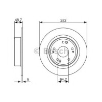 Гальмівний диск BOSCH 0 986 479 738