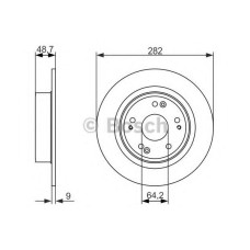 Гальмівний диск BOSCH 0 986 479 738