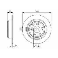 Гальмівний диск BOSCH 0 986 479 740