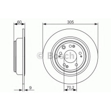 Гальмівний диск BOSCH 0 986 479 740