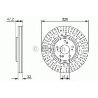 Гальмівний диск BOSCH 0 986 479 741