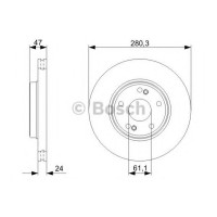 Гальмівний диск BOSCH 0 986 479 743