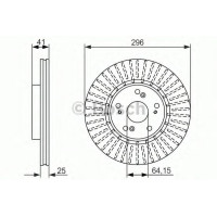 Гальмівний диск BOSCH 0 986 479 744