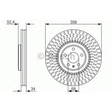 Гальмівний диск BOSCH 0 986 479 748