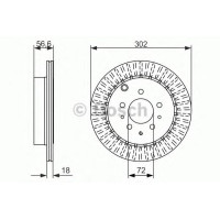 Гальмівний диск BOSCH 0 986 479 757