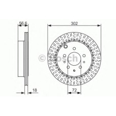 Гальмівний диск BOSCH 0 986 479 757