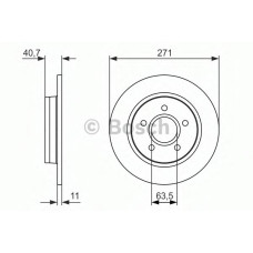 Гальмівний диск BOSCH 0 986 479 763