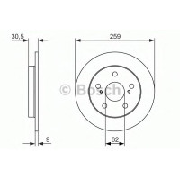 Гальмівний диск BOSCH 0 986 479 765