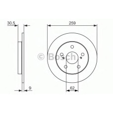 Гальмівний диск BOSCH 0 986 479 765