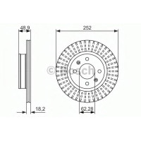 Гальмівний диск BOSCH 0 986 479 770