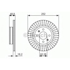 Гальмівний диск BOSCH 0 986 479 770