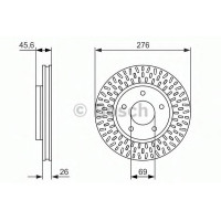 Гальмівний диск BOSCH 0 986 479 783
