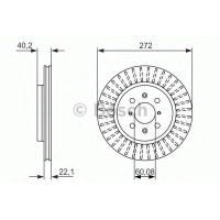 Гальмівний диск BOSCH 0 986 479 789