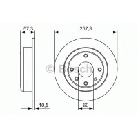 Гальмівний диск BOSCH 0 986 479 985