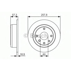 Гальмівний диск BOSCH 0 986 479 985