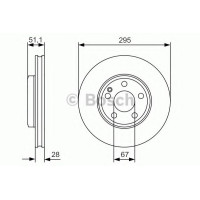 Гальмівний диск BOSCH 0 986 479 A01