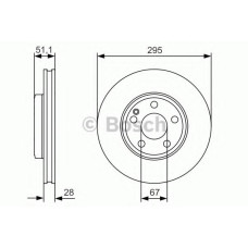 Гальмівний диск BOSCH 0 986 479 A01
