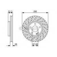 Гальмівний диск BOSCH 0 986 479 A02