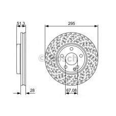 Гальмівний диск BOSCH 0 986 479 A02