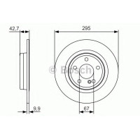 Гальмівний диск BOSCH 0 986 479 A04