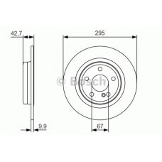 Гальмівний диск BOSCH 0 986 479 A04